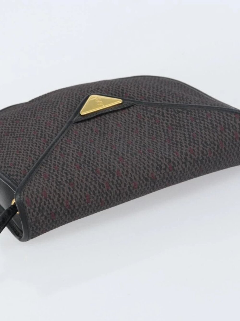 SAINT LAURENT Shoulder Bag PVC Leather Gray Gold Auth bs31403 - Picture 7 of 16